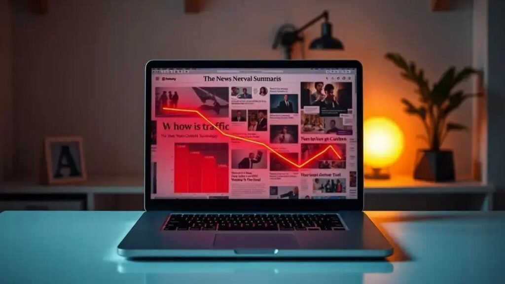 Impacto dos Resumos de IA do Google no Tráfego de Sites Noticiosos